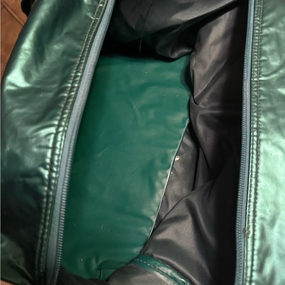 Vintage Green Retro XARA London Large Men’s Tennis Duffel Bag RARE